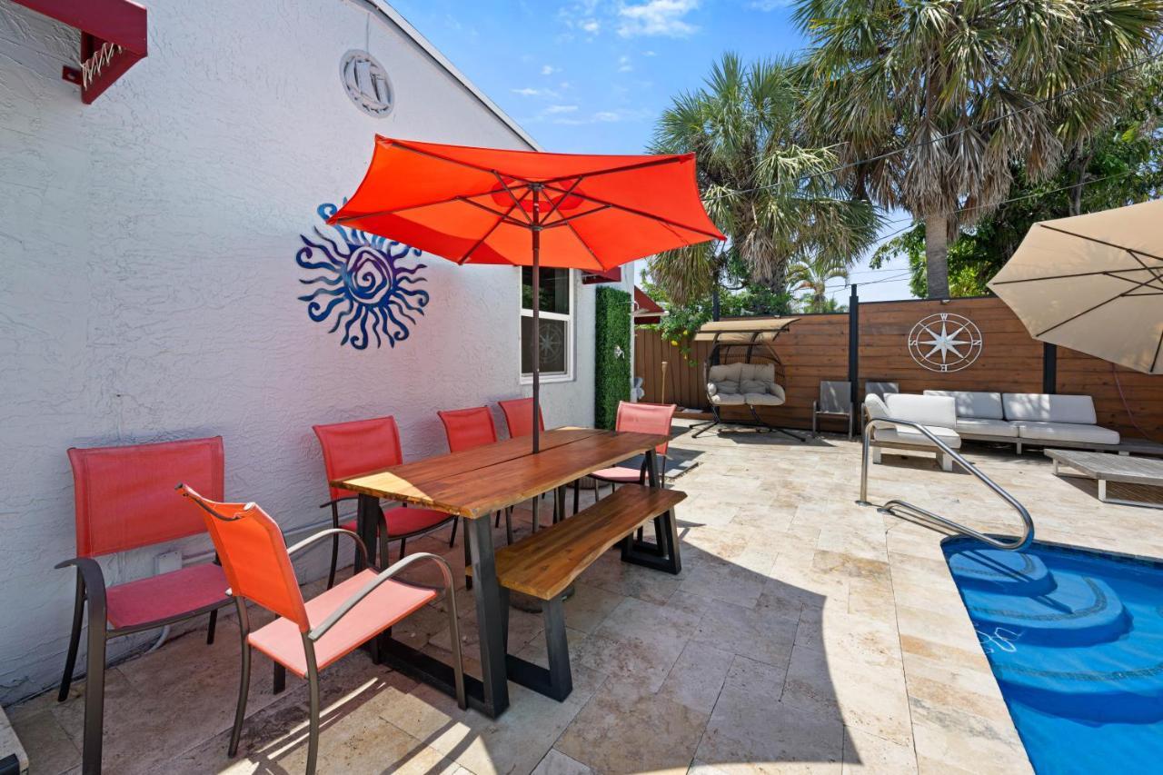 Palms Retreat! Giant Heated Pool-Hottub-Firepit-5Min2Beach-Pets-Ev Chgr Fort Lauderdale Exterior foto