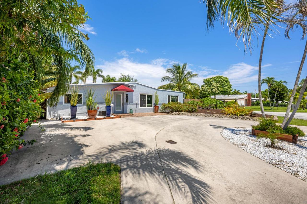 Palms Retreat! Giant Heated Pool-Hottub-Firepit-5Min2Beach-Pets-Ev Chgr Fort Lauderdale Exterior foto